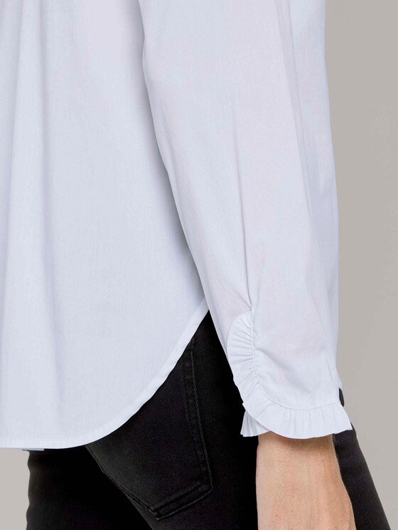 Hemdbluse mit Rüschendetail - Frauen - White Hemdbluse mit Rüschendetail - Frauen - White - 9 - TOM TAILOR