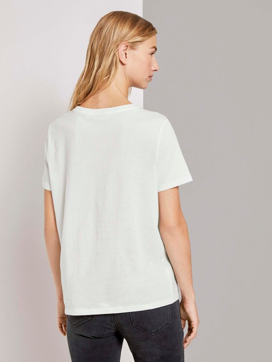 Lockeres Basic-T-Shirt - Frauen - Off White Lockeres Basic-T-Shirt - Frauen - Off White - 2 - TOM TAILOR Denim