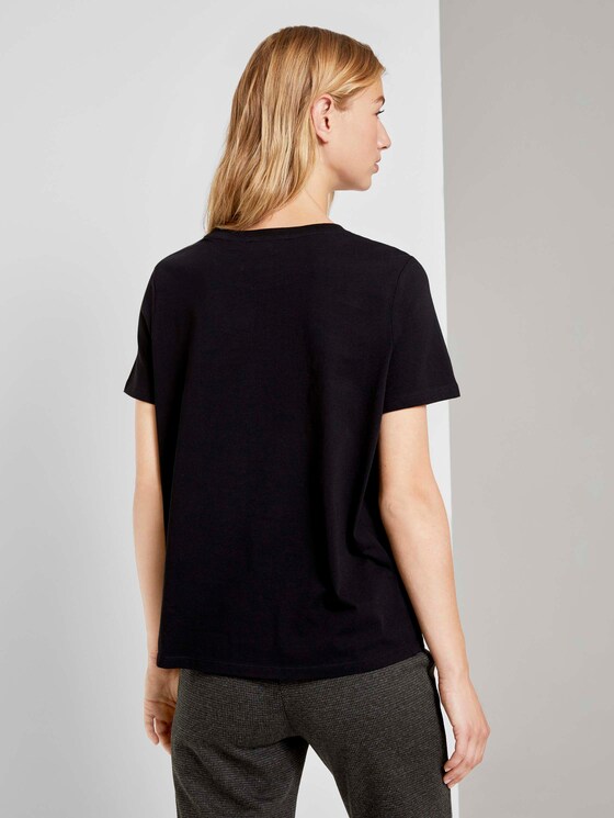 Lockeres Basic-T-Shirt - Frauen - Deep Black Lockeres Basic-T-Shirt - Frauen - Deep Black - 2 - TOM TAILOR Denim