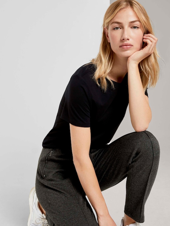 Lockeres Basic-T-Shirt - Frauen - Deep Black Lockeres Basic-T-Shirt - Frauen - Deep Black - 5 - TOM TAILOR Denim