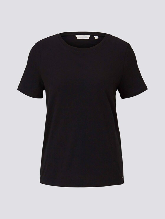 Lockeres Basic-T-Shirt - Frauen - Deep Black Lockeres Basic-T-Shirt - Frauen - Deep Black - 7 - TOM TAILOR Denim