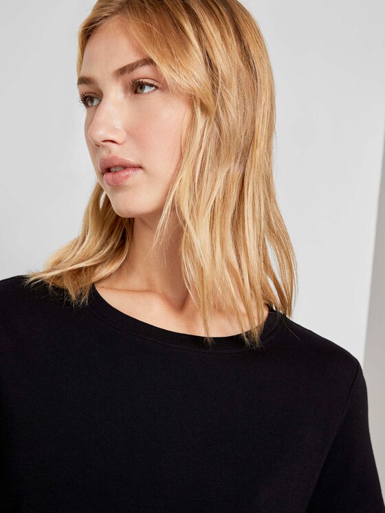 Lockeres Basic-T-Shirt - Frauen - Deep Black Lockeres Basic-T-Shirt - Frauen - Deep Black - 9 - TOM TAILOR Denim
