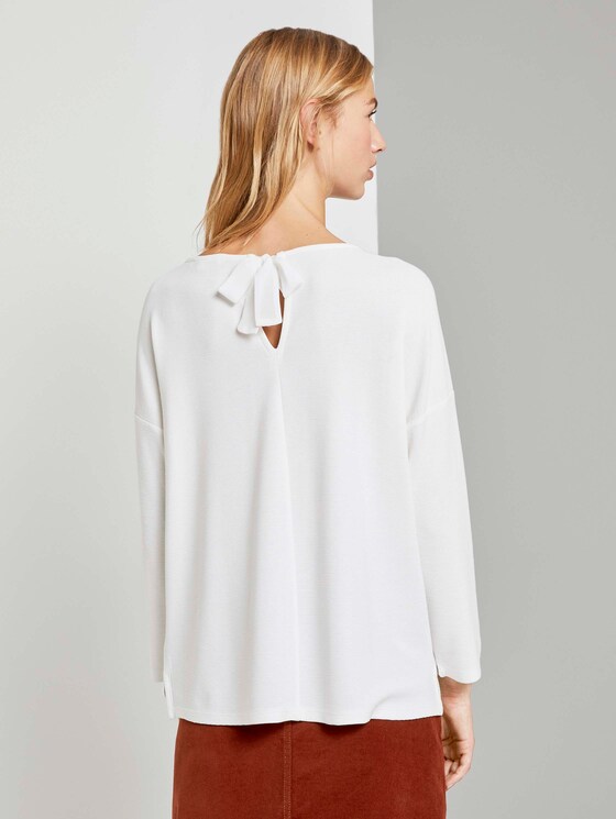 Strukturiertes Boxy-Shirt - Frauen - Off White Strukturiertes Boxy-Shirt - Frauen - Off White - 2 - TOM TAILOR Denim