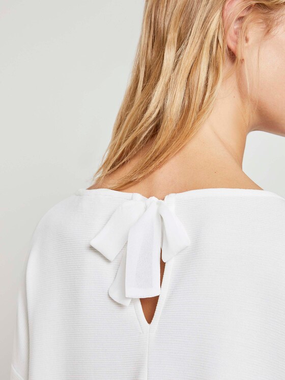 Strukturiertes Boxy-Shirt - Frauen - Off White Strukturiertes Boxy-Shirt - Frauen - Off White - 9 - TOM TAILOR Denim