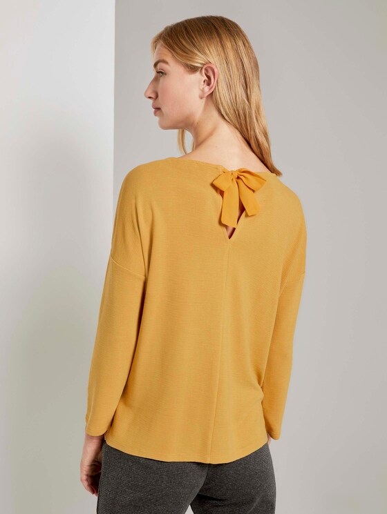 Strukturiertes Boxy-Shirt - Frauen - Indian Spice Yellow Strukturiertes Boxy-Shirt - Frauen - Indian Spice Yellow - 2 - TOM TAILOR Denim