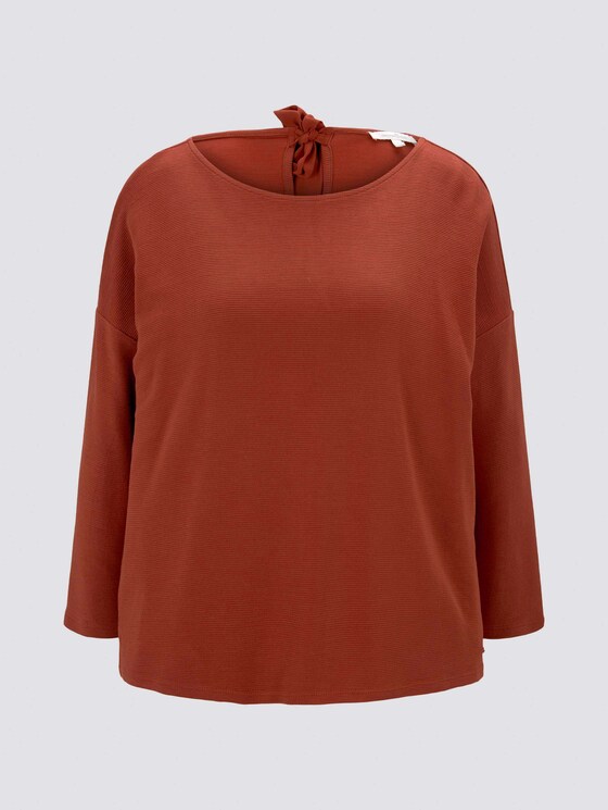 Strukturiertes Boxy-Shirt - Frauen - Rust Orange Strukturiertes Boxy-Shirt - Frauen - Rust Orange - 7 - TOM TAILOR Denim