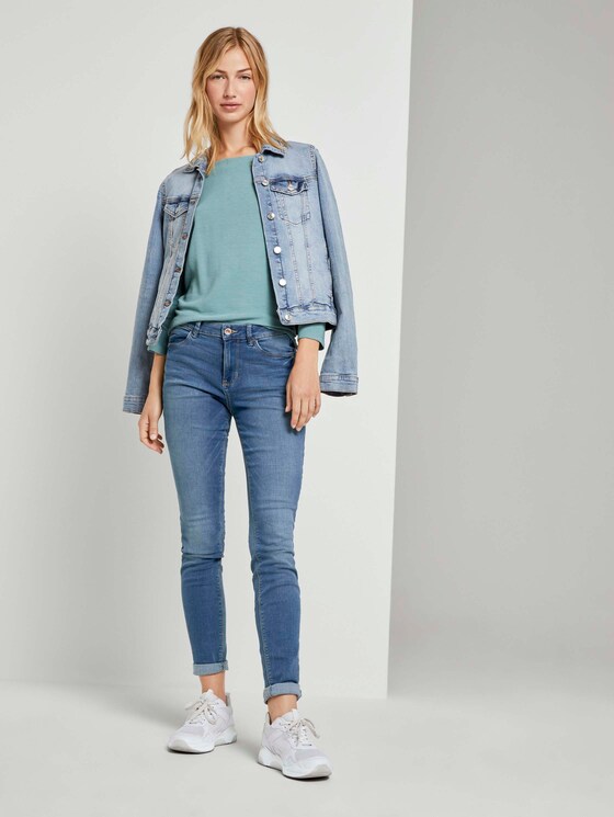 Strukturiertes Boxy-Shirt - Frauen - Mineral Stone Blue Strukturiertes Boxy-Shirt - Frauen - Mineral Stone Blue - 3 - TOM TAILOR Denim
