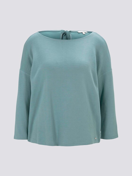 Strukturiertes Boxy-Shirt - Frauen - Mineral Stone Blue Strukturiertes Boxy-Shirt - Frauen - Mineral Stone Blue - 7 - TOM TAILOR Denim