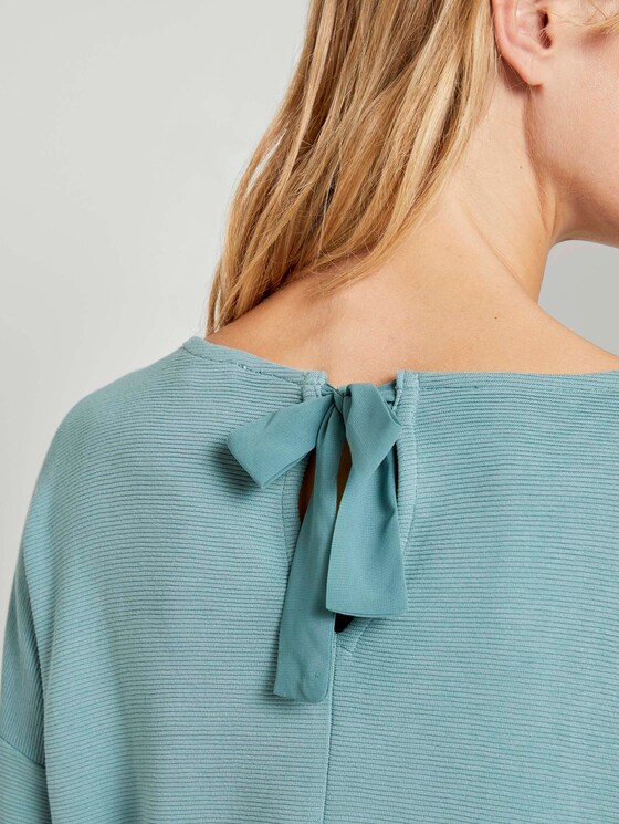 Strukturiertes Boxy-Shirt - Frauen - Mineral Stone Blue Strukturiertes Boxy-Shirt - Frauen - Mineral Stone Blue - 9 - TOM TAILOR Denim