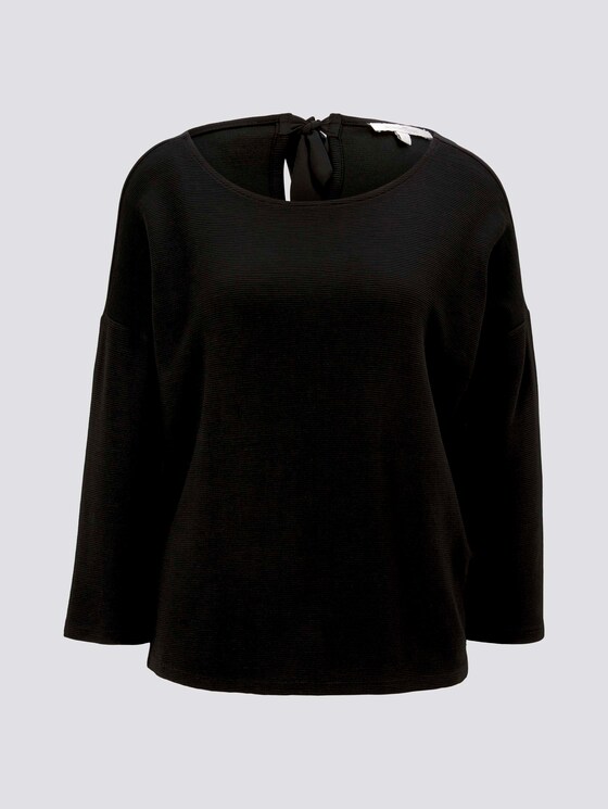 Strukturiertes Boxy-Shirt - Frauen - Deep Black Strukturiertes Boxy-Shirt - Frauen - Deep Black - 7 - TOM TAILOR Denim