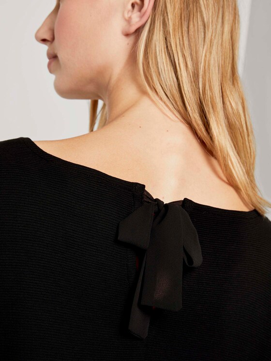 Strukturiertes Boxy-Shirt - Frauen - Deep Black Strukturiertes Boxy-Shirt - Frauen - Deep Black - 9 - TOM TAILOR Denim
