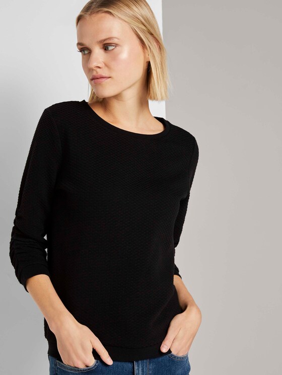 Strukturiertes Sweatshirt