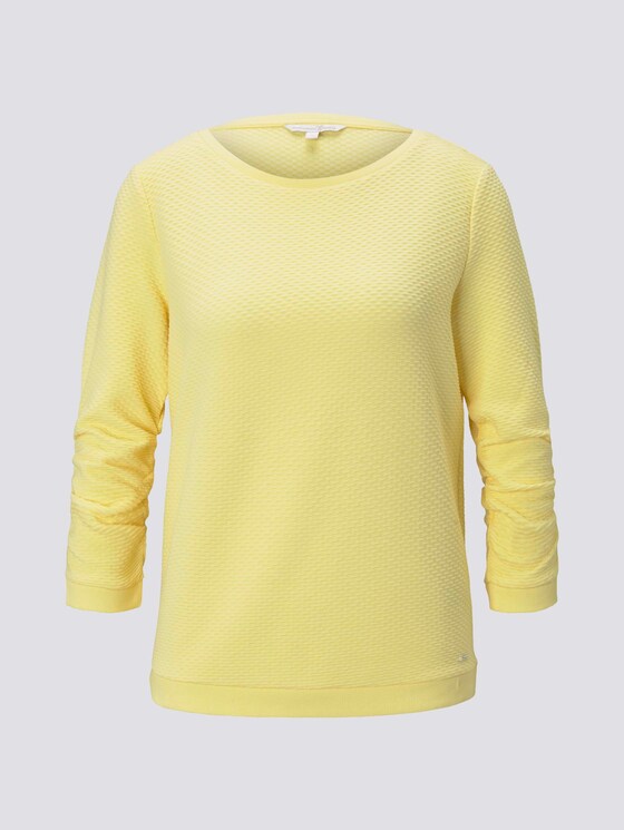 Strukturiertes Sweatshirt - Frauen - honey popcorn Strukturiertes Sweatshirt - Frauen - honey popcorn - 7 - TOM TAILOR Denim