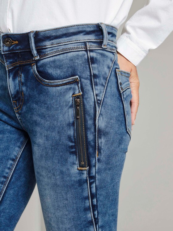 Extra Skinny Jona Biker-Jeans - Frauen - Used Mid Stone Blue Denim Extra Skinny Jona Biker-Jeans - Frauen - Used Mid Stone Blue Denim - 10 - TOM TAILOR Denim