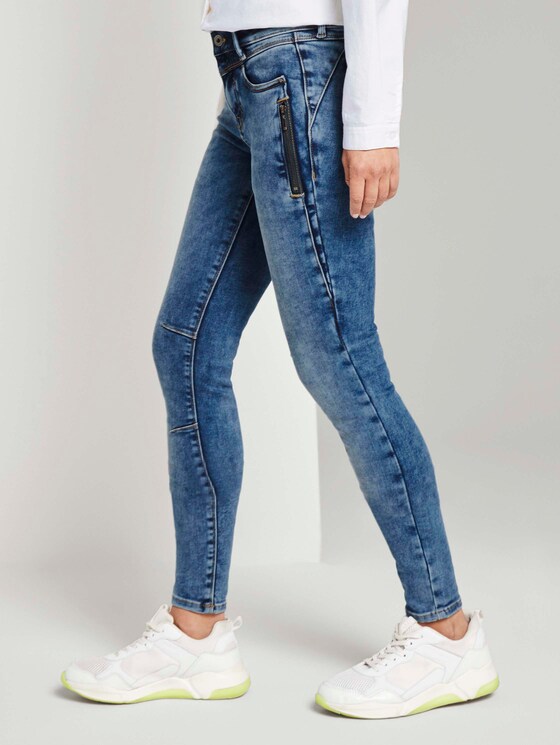 Extra Skinny Jona Biker-Jeans - Frauen - Used Mid Stone Blue Denim Extra Skinny Jona Biker-Jeans - Frauen - Used Mid Stone Blue Denim - 11 - TOM TAILOR Denim