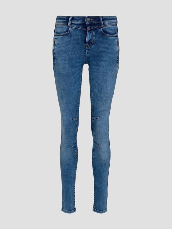Extra Skinny Jona Biker-Jeans - Frauen - Used Mid Stone Blue Denim Extra Skinny Jona Biker-Jeans - Frauen - Used Mid Stone Blue Denim - 7 - TOM TAILOR Denim