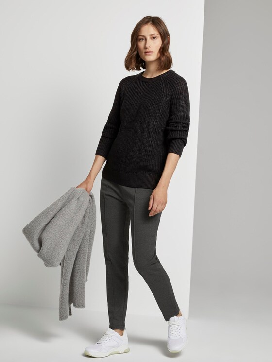 Basic Pullover mit Raglan-Ärmeln - Frauen - Deep Black Basic Pullover mit Raglan-Ärmeln - Frauen - Deep Black - 3 - TOM TAILOR Denim