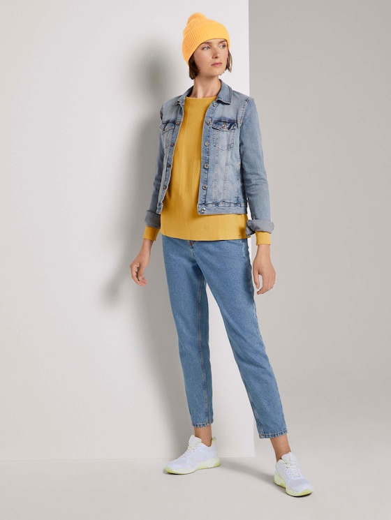 Pullover mit Fledermausärmeln - Frauen - Indian Spice Yellow Pullover mit Fledermausärmeln - Frauen - Indian Spice Yellow - 3 - TOM TAILOR Denim