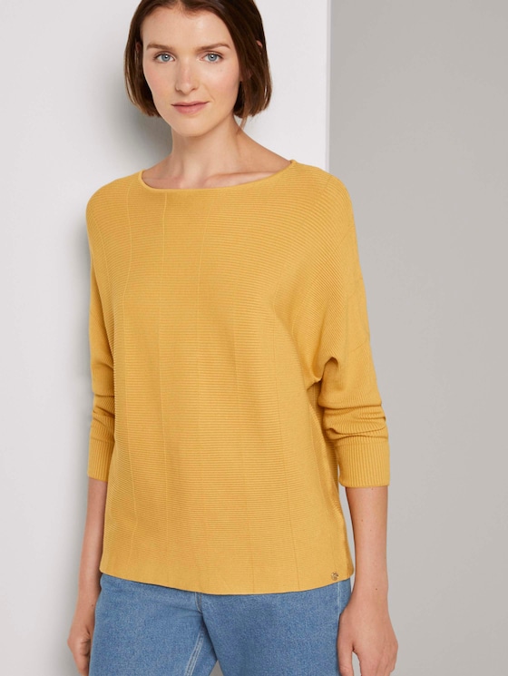 Pullover mit Fledermausärmeln - Frauen - Indian Spice Yellow Pullover mit Fledermausärmeln - Frauen - Indian Spice Yellow - 5 - TOM TAILOR Denim