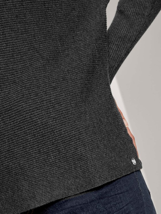 Pullover mit Fledermausärmeln - Frauen - Shale Grey Melange Pullover mit Fledermausärmeln - Frauen - Shale Grey Melange - 10 - TOM TAILOR Denim