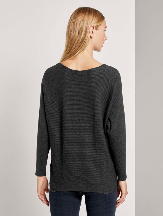 Pullover mit Fledermausärmeln - Frauen - Shale Grey Melange Pullover mit Fledermausärmeln - Frauen - Shale Grey Melange - 2 - TOM TAILOR Denim