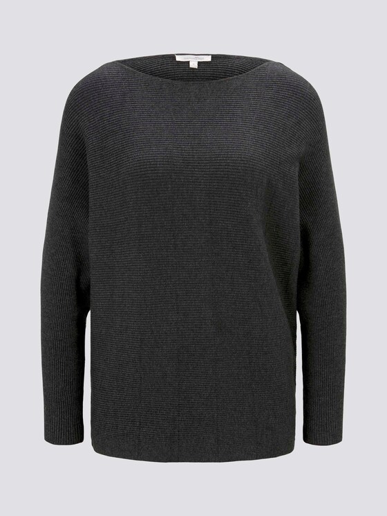 Pullover mit Fledermausärmeln - Frauen - Shale Grey Melange Pullover mit Fledermausärmeln - Frauen - Shale Grey Melange - 7 - TOM TAILOR Denim