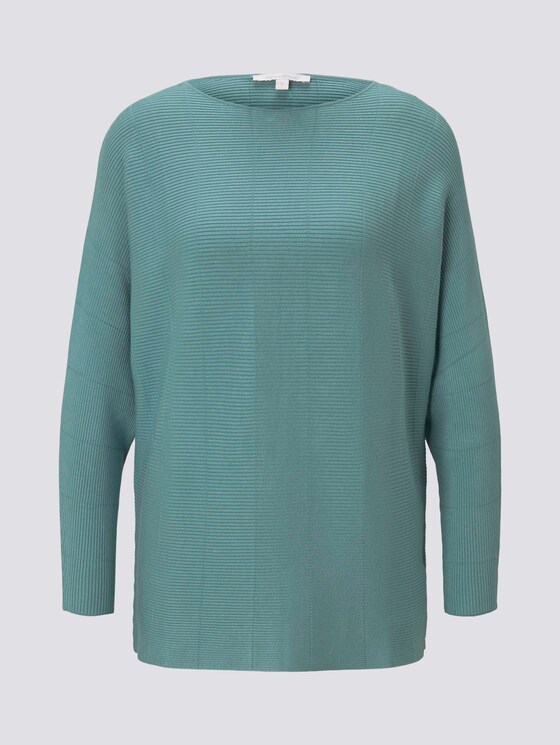 Pullover mit Fledermausärmeln - Frauen - Mineral Stone Blue Pullover mit Fledermausärmeln - Frauen - Mineral Stone Blue - 7 - TOM TAILOR Denim