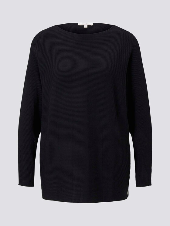 Pullover mit Fledermausärmeln - Frauen - Deep Black Pullover mit Fledermausärmeln - Frauen - Deep Black - 7 - TOM TAILOR Denim