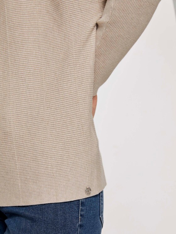 Pullover mit Fledermausärmeln - Frauen - cozy beige melange Pullover mit Fledermausärmeln - Frauen - cozy beige melange - 10 - TOM TAILOR Denim