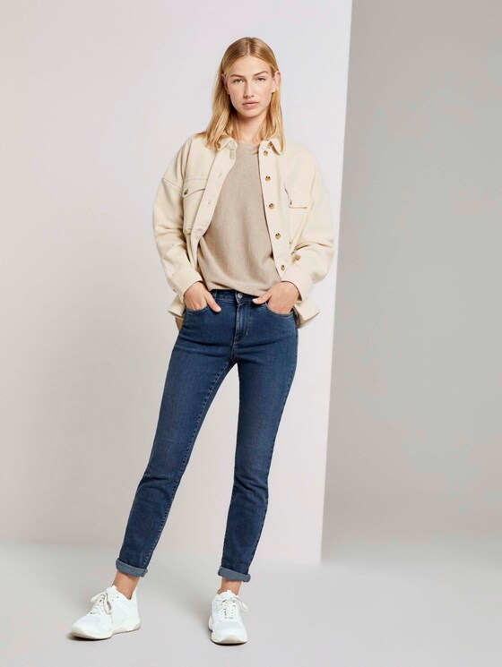 Pullover mit Fledermausärmeln - Frauen - cozy beige melange Pullover mit Fledermausärmeln - Frauen - cozy beige melange - 3 - TOM TAILOR Denim