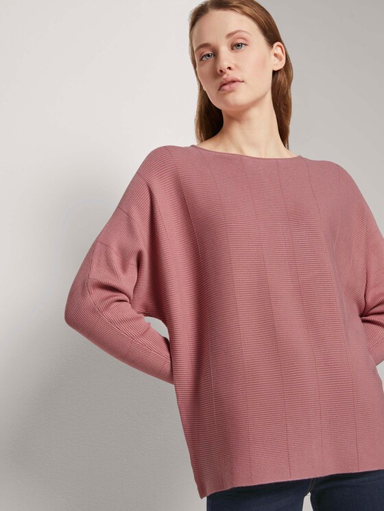 Pullover mit Fledermausärmeln - Frauen - cozy rose Pullover mit Fledermausärmeln - Frauen - cozy rose - 9 - TOM TAILOR Denim