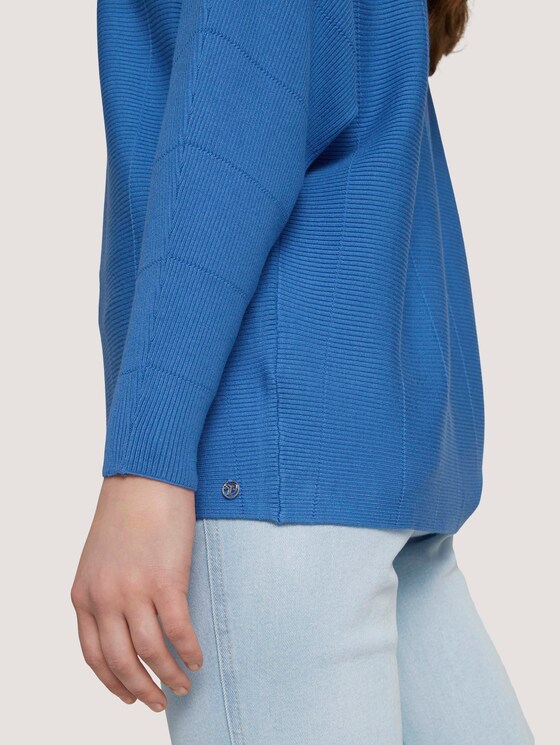 Pullover mit Fledermausärmeln - Frauen - mid blue Pullover mit Fledermausärmeln - Frauen - mid blue - 9 - TOM TAILOR Denim