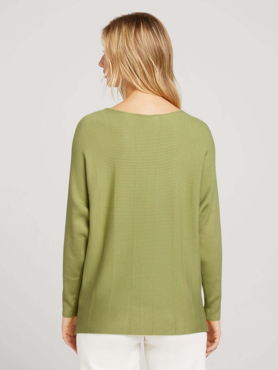 Sweater with bat sleeves - Women - new pea green Sweater with bat sleeves - Women - new pea green - 2 - TOM TAILOR Denim