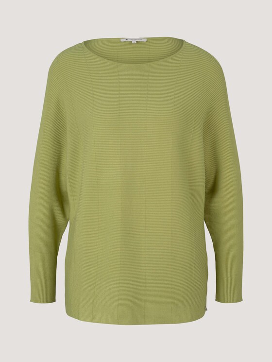 Sweater with bat sleeves - Women - new pea green Sweater with bat sleeves - Women - new pea green - 7 - TOM TAILOR Denim