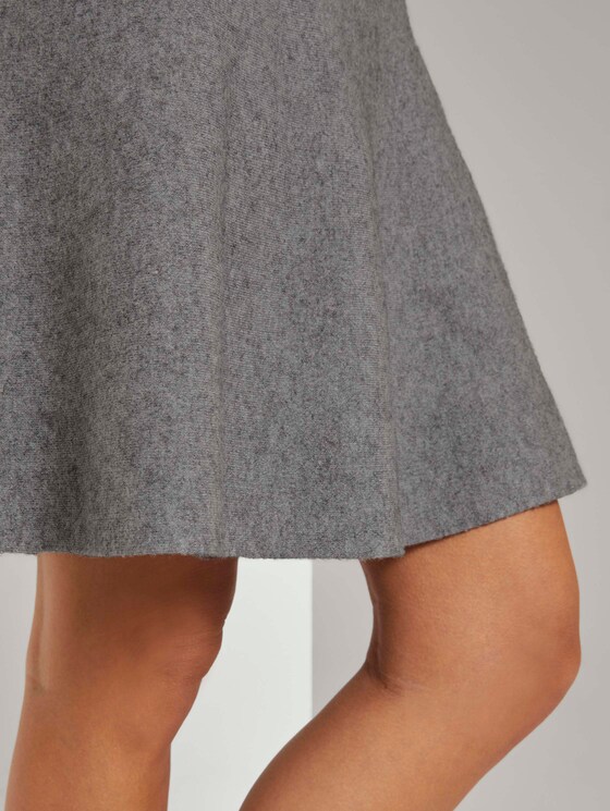 Gestrickter Mini-Skaterrock - Frauen - Light Silver Grey Mélange Gestrickter Mini-Skaterrock - Frauen - Light Silver Grey Mélange - 10 - TOM TAILOR Denim
