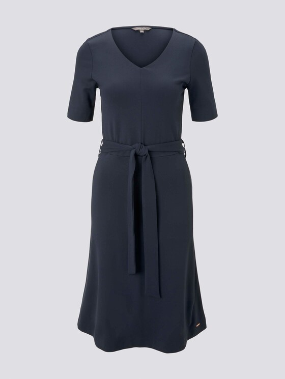 Kleid mit Bindegürtel - Frauen - Sky Captain Blue Kleid mit Bindegürtel - Frauen - Sky Captain Blue - 7 - Mine to five