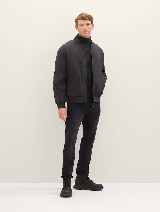 TTJOSH REGULAR SLIM Jeans von Men, used dark stone black denim