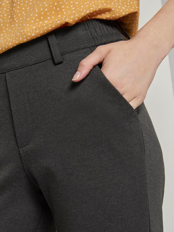 Relaxed Fit Hose mit elastischem Bund - Frauen - Shale Grey Melange Relaxed Fit Hose mit elastischem Bund - Frauen - Shale Grey Melange - 10 - TOM TAILOR Denim