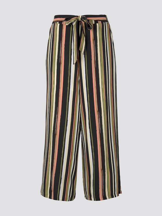 Culotte Hose mit elastischem Bund - Frauen - black multicolor stripe Culotte Hose mit elastischem Bund - Frauen - black multicolor stripe - 7 - TOM TAILOR Denim
