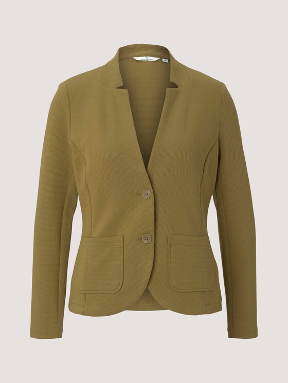 Textured Ottoman blazer - Women - khaki olive Textured Ottoman blazer - Women - khaki olive - 7 - TOM TAILOR