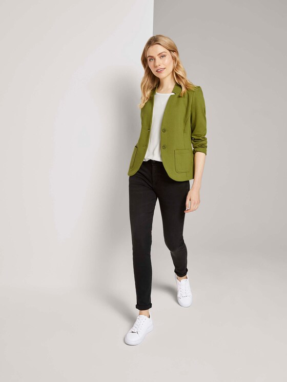 Strukturierter Ottoman Blazer - Frauen - wood green Strukturierter Ottoman Blazer - Frauen - wood green - 3 - TOM TAILOR