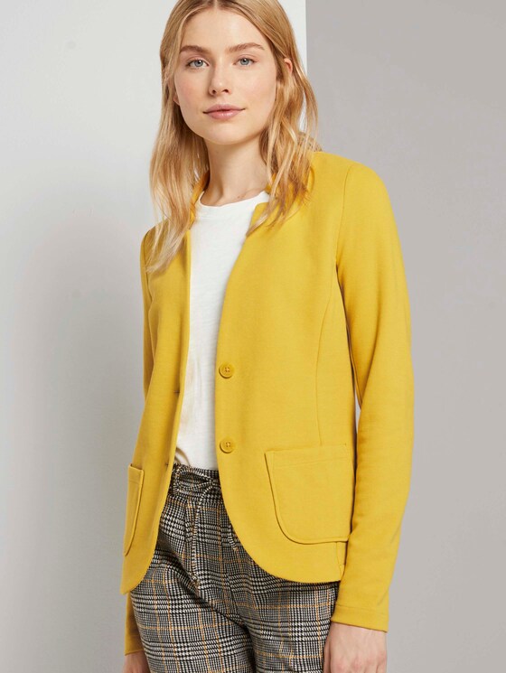 Strukturierter Ottoman Blazer - Frauen - california sand yellow Strukturierter Ottoman Blazer - Frauen - california sand yellow - 5 - TOM TAILOR