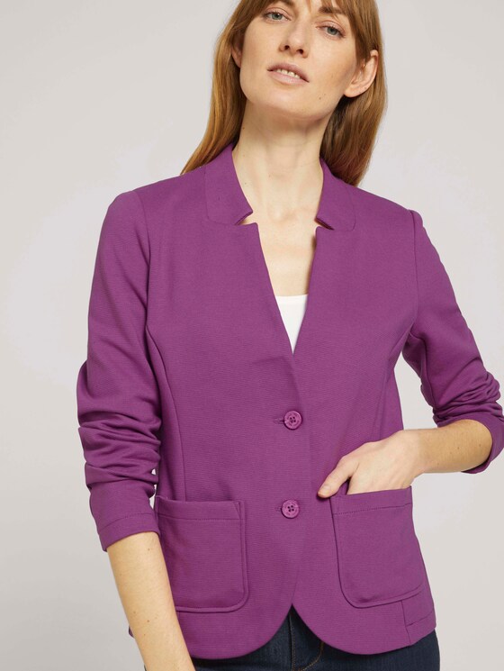 Strukturierter Ottoman Blazer - Frauen - plum blossom lilac Strukturierter Ottoman Blazer - Frauen - plum blossom lilac - 5 - TOM TAILOR