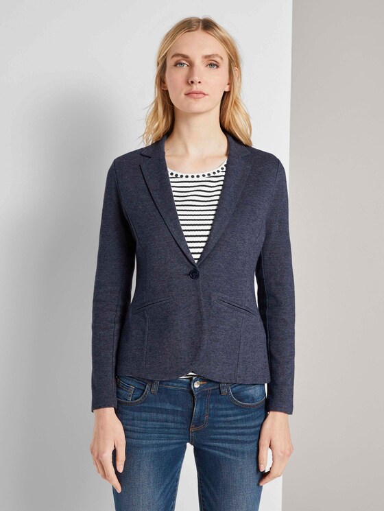 Weicher Blazer mit Paspeltaschen - Frauen - Sky Captain Blue Weicher Blazer mit Paspeltaschen - Frauen - Sky Captain Blue - 1 - TOM TAILOR