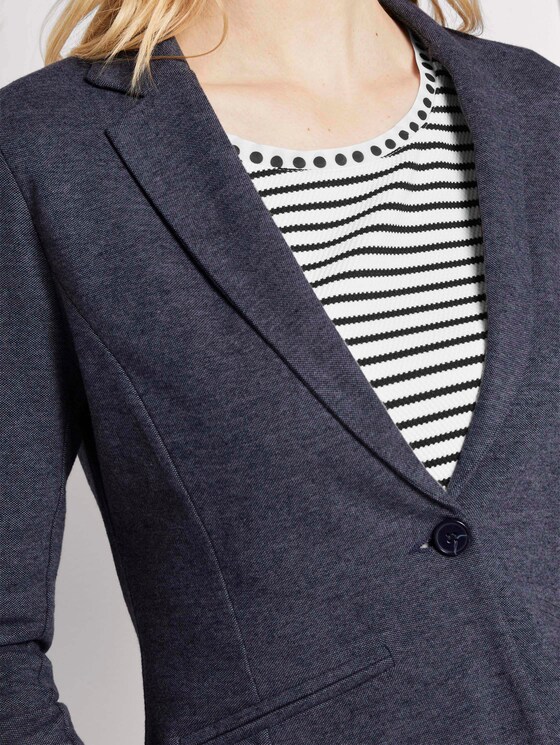 Weicher Blazer mit Paspeltaschen - Frauen - Sky Captain Blue Weicher Blazer mit Paspeltaschen - Frauen - Sky Captain Blue - 9 - TOM TAILOR