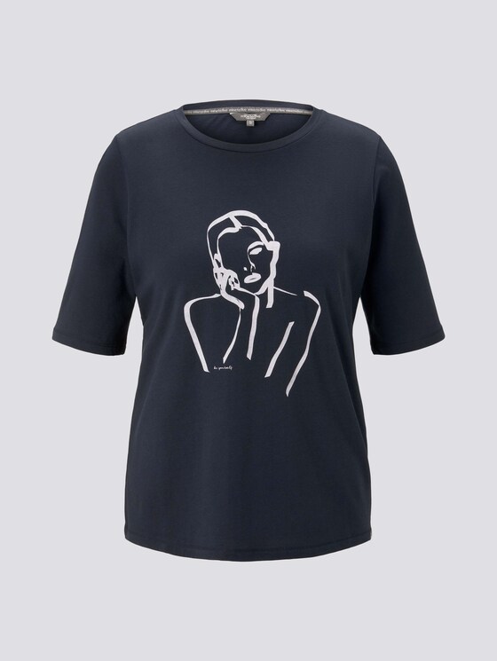 T-Shirt mit Motivprint - Frauen - Sky Captain Blue T-Shirt mit Motivprint - Frauen - Sky Captain Blue - 7 - Mine to five