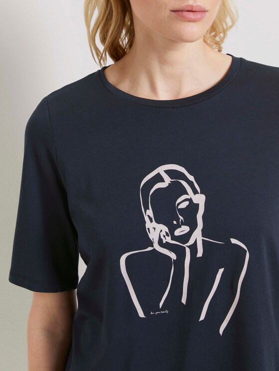 T-Shirt mit Motivprint - Frauen - Sky Captain Blue T-Shirt mit Motivprint - Frauen - Sky Captain Blue - 9 - Mine to five