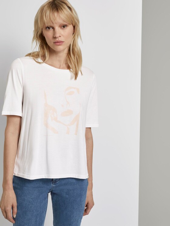 T-Shirt mit Motivprint - Frauen - White T-Shirt mit Motivprint - Frauen - White - 5 - Mine to five