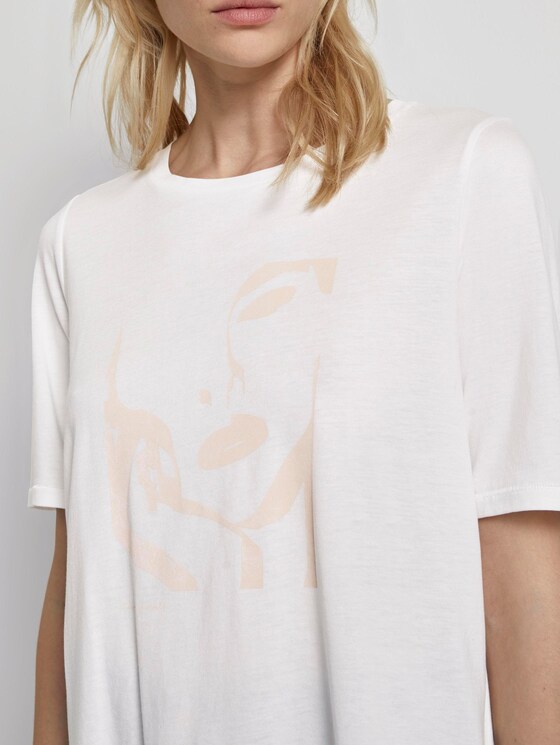 T-Shirt mit Motivprint - Frauen - White T-Shirt mit Motivprint - Frauen - White - 9 - Mine to five
