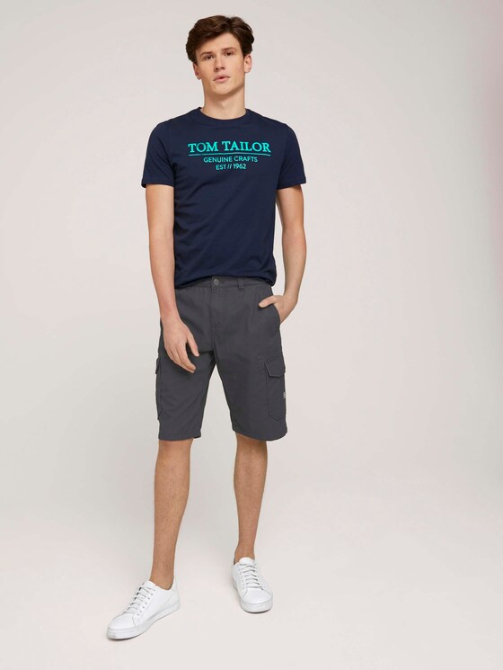T-Shirt mit Bio-Baumwolle - Männer - Dark Blue T-Shirt mit Bio-Baumwolle - Männer - Dark Blue - 3 - TOM TAILOR